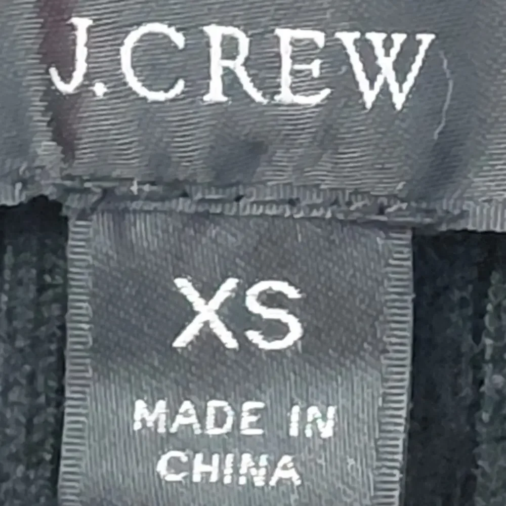 J.CREW Black Knit Polo Top Solid Short Sleeve Women Size XS - Picture 3 of 6